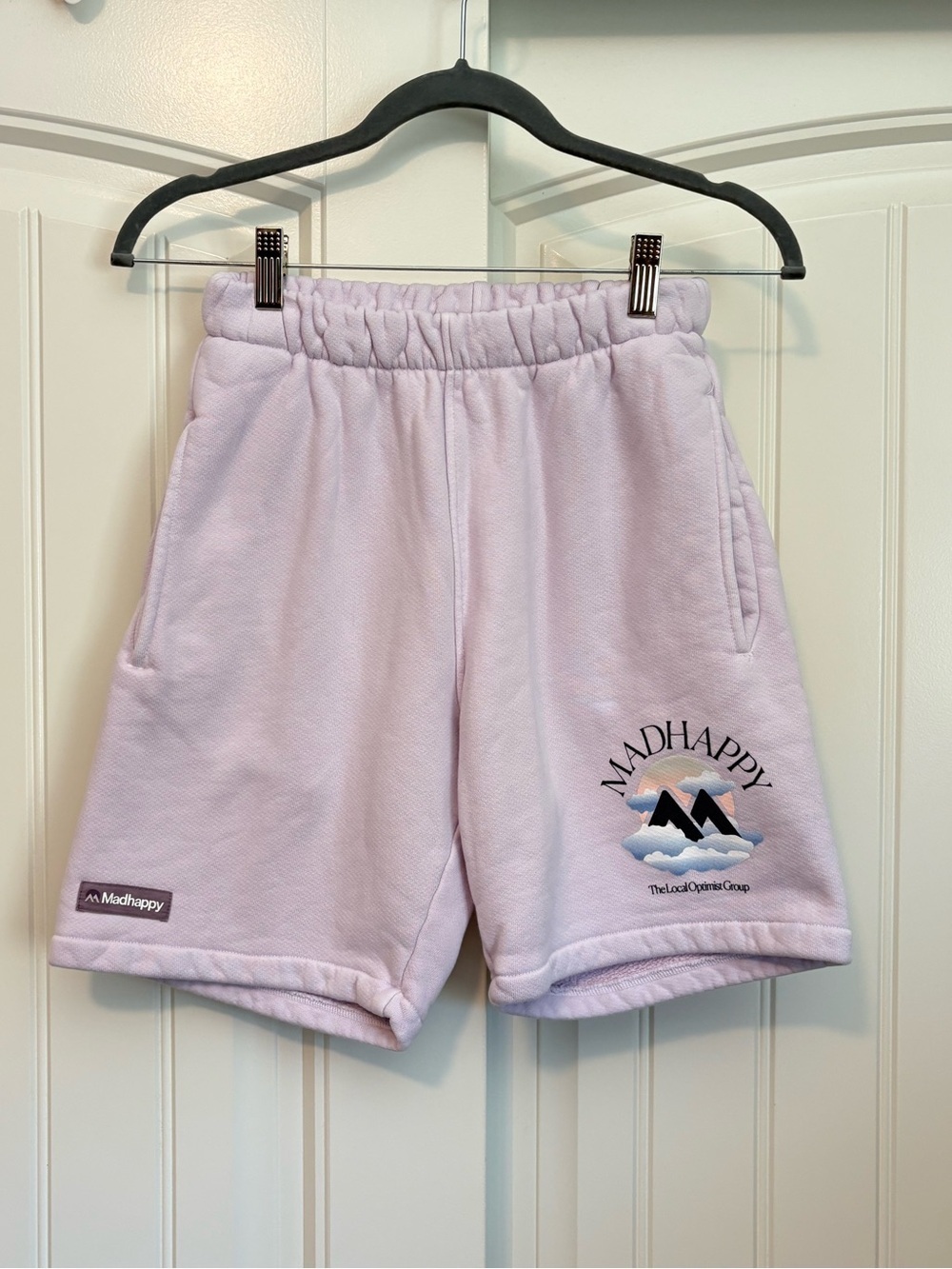 Madhappy Summer Outdoor Fleece Shorts lavender cotton size XS